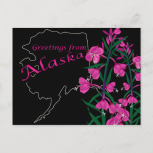 Saludos desde la postal de Alaska