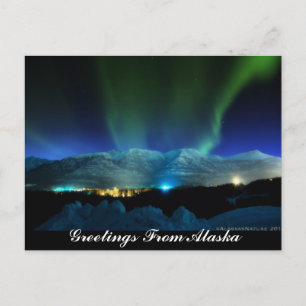 Saludos desde la postal de Alaska Aurora