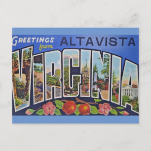 Saludos desde la postal de AltaVista Virginia