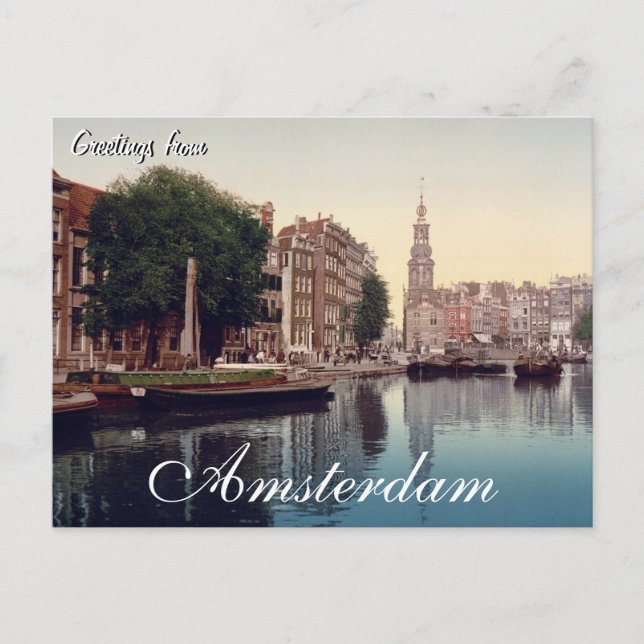 Saludos desde la postal de Ámsterdam (Anverso)
