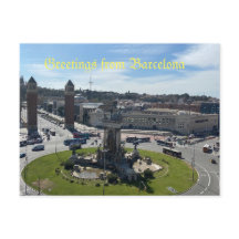 Saludos desde la postal de Barcelona