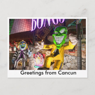 Saludos desde la postal de Cancún