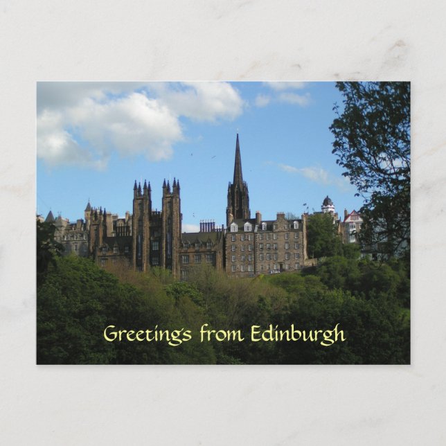 Saludos desde la postal de Edimburgo (Anverso)
