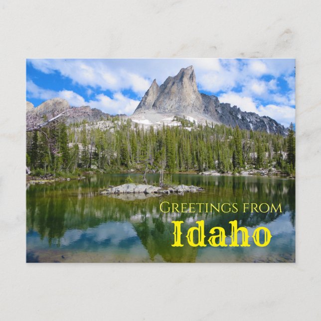 Saludos desde la postal de Idaho Scenic Mountain (Anverso)