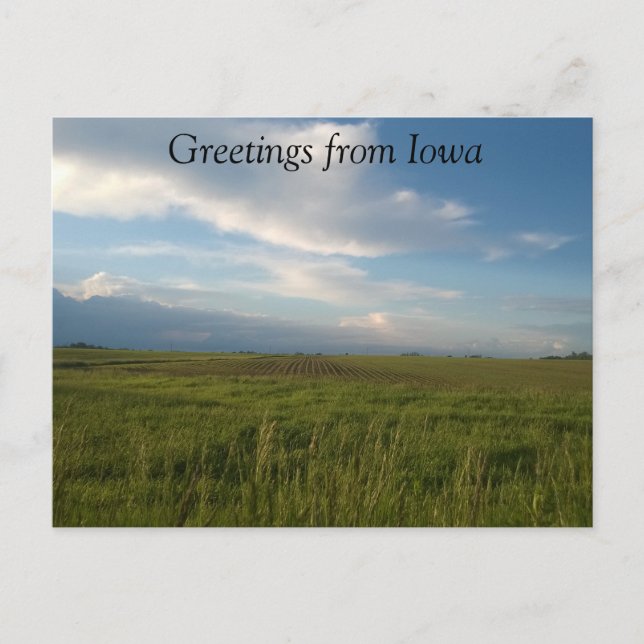Saludos desde la postal de Iowa (Anverso)