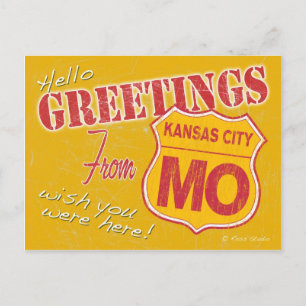 Saludos desde la postal de Kansas City Misuri