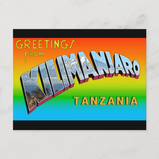 Saludos desde la postal de Kilimanjaro