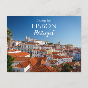 Saludos desde la postal de Lisboa Portugal