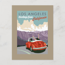 Saludos desde la postal de Los Ángeles California