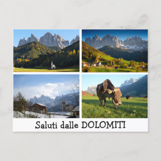Saludos desde la postal de los Dolomitas