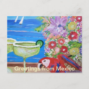 Saludos desde la postal de México