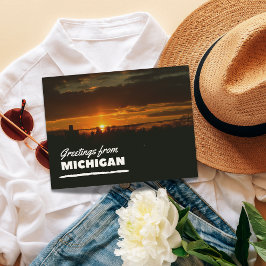 Saludos desde la postal de Michigan
