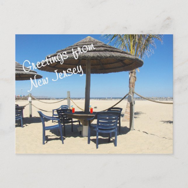 Saludos desde la postal de Nueva Jersey (Anverso)