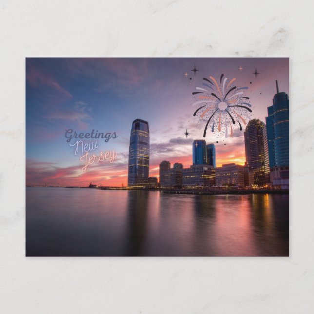  Saludos desde la postal de Nueva Jersey (Anverso)