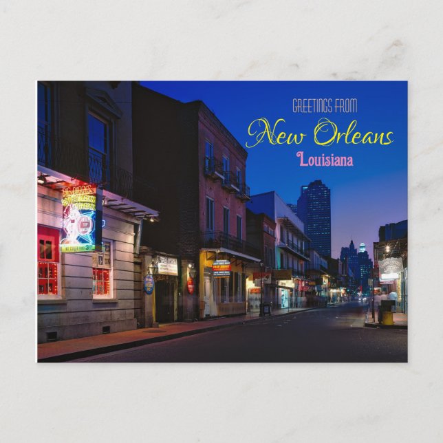 Saludos desde la postal de Nueva Orleans (Anverso)