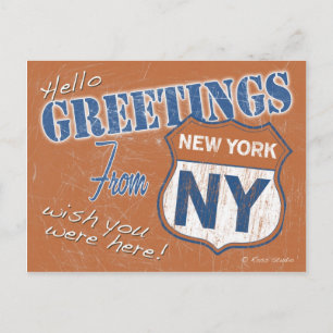 Saludos desde la postal de Nueva York