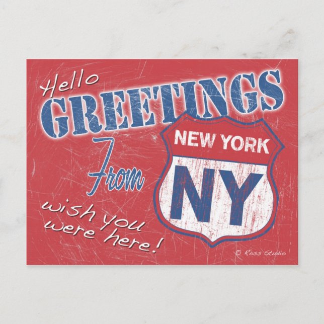 Saludos desde la postal de Nueva York (Anverso)