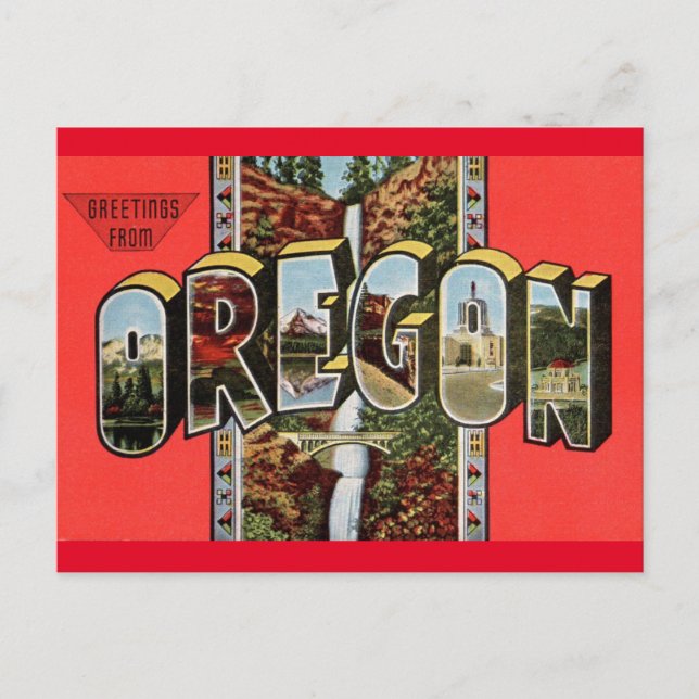 Saludos desde la postal de Oregon (Anverso)