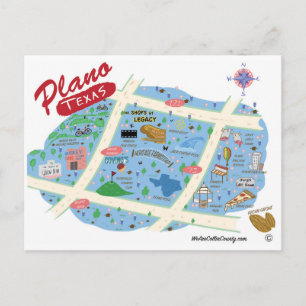 Saludos desde la postal de Plano Texas