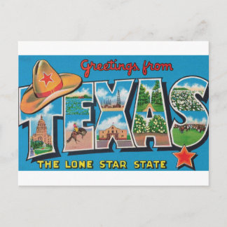 Saludos desde la postal de Texas