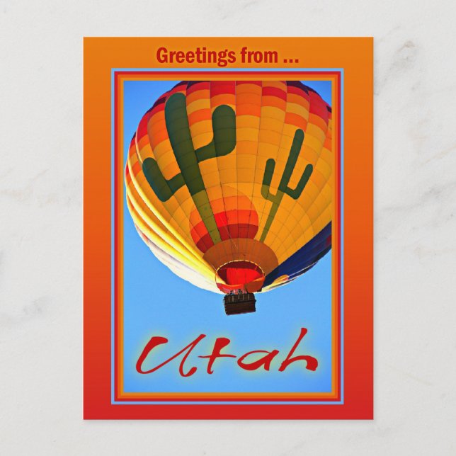 Saludos desde la postal de Utah (Anverso)