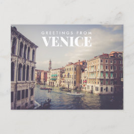 Saludos desde la postal de Venecia Italia