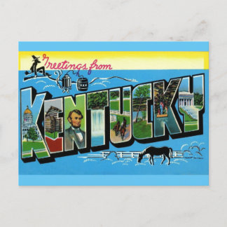 Saludos desde la postal de viaje de Kentucky Vinta
