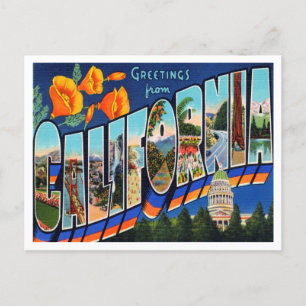 Saludos desde la postal de viajes de California