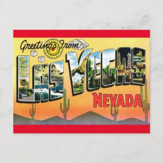 Saludos desde la postal de viajes de Las Vegas Nev