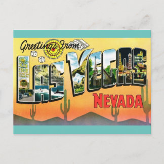 Saludos desde la postal de viajes de Las Vegas Nev