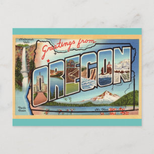 Saludos desde la postal de viajes de Oregon