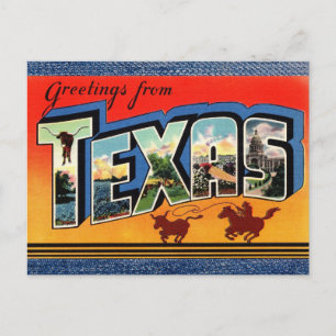 Saludos desde la postal de viajes de Texas