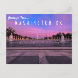 Saludos desde la postal de Washington DC