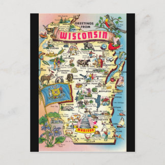 Saludos desde la postal de Wisconsin