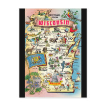 Saludos desde la postal de Wisconsin