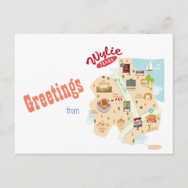 Saludos desde la postal de Wylie Texas