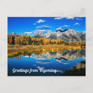 Saludos desde la postal de Wyoming