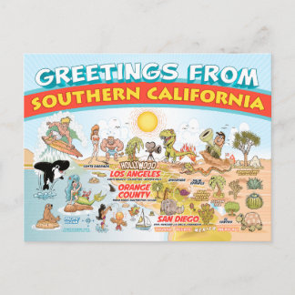 Saludos desde la postal del sur de California