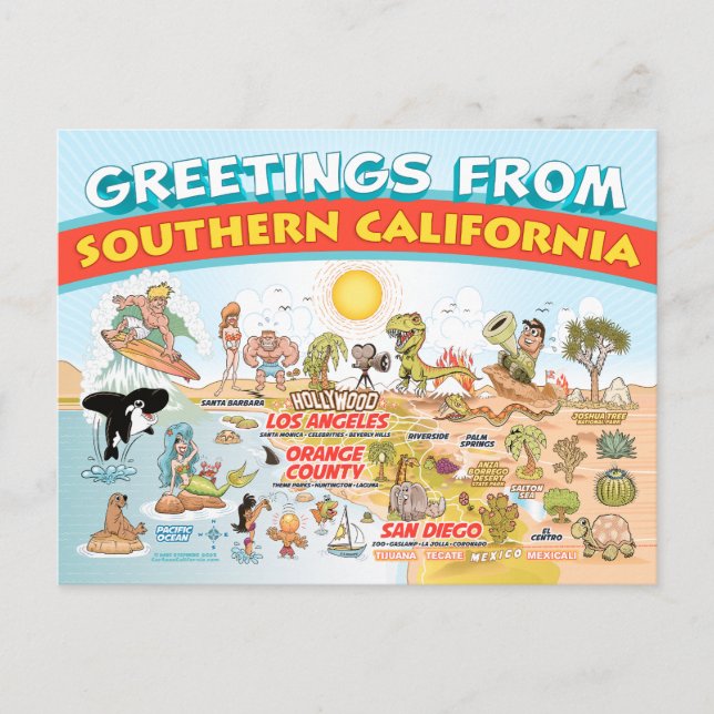 Saludos desde la postal del sur de California (Anverso)