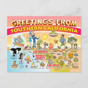 Saludos desde la postal del sur de California