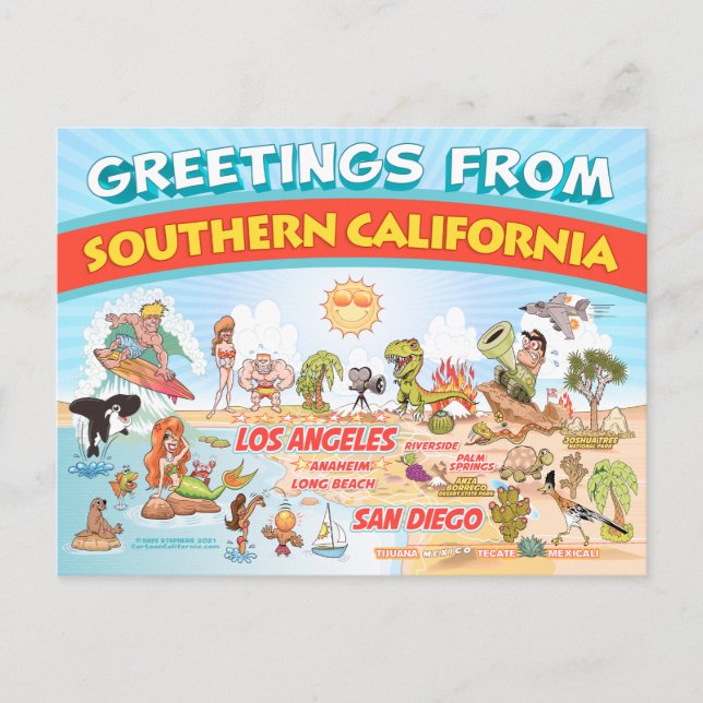 Saludos desde la postal del sur de California (Anverso)