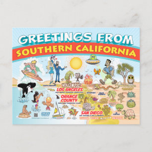 Saludos desde la postal del sur de California