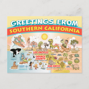 Saludos desde la postal del sur de California
