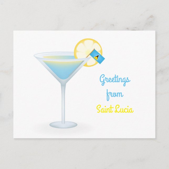 Saludos desde la tarjeta de vacaciones Cocktail de (Anverso)