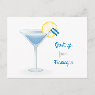 Saludos desde la tarjeta de vacaciones Cocktail de