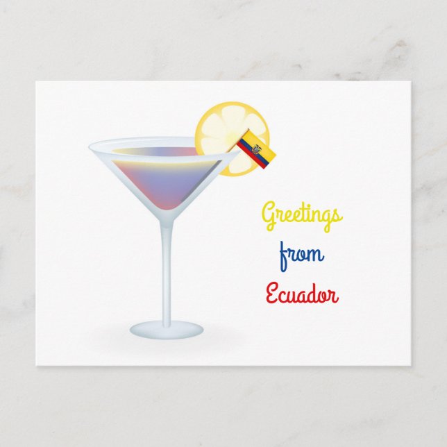 Saludos desde la tarjeta de vacaciones Coctail de  (Anverso)