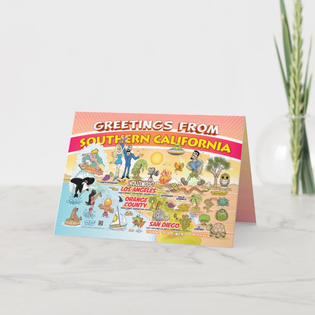 Saludos desde la tarjeta en blanco del sur de Cali (Anverso)