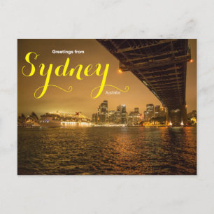 Saludos desde la tarjeta postal australiana de Syd