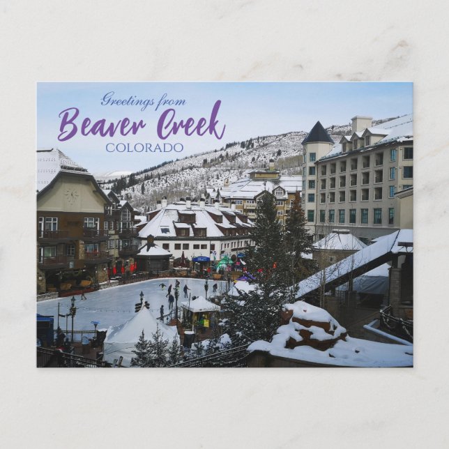 Saludos desde la tarjeta postal Beaver Creek Color (Anverso)