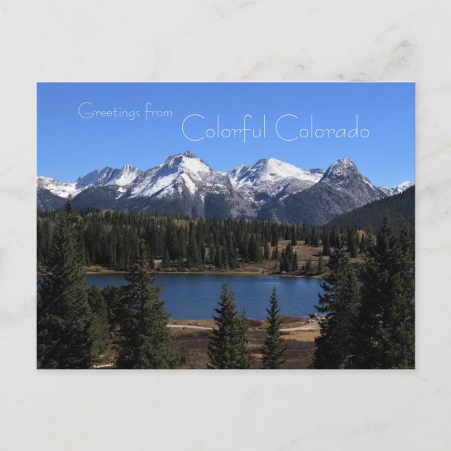 Saludos desde la tarjeta postal Colorful Colorado (Anverso)